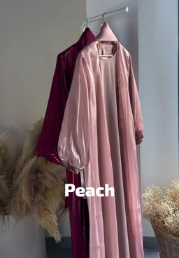 Al Hayaa Luxe Abaya Organza 2pc Shrug Abaya (Imported) - 54, Sage Green