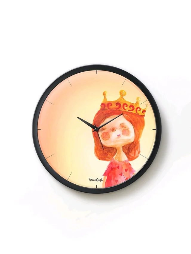 Snooty Princess Analog Wall Clock - Red