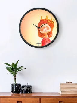 Snooty Princess Analog Wall Clock - Red