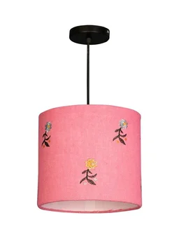 Embroided Flowers Hanging Shade