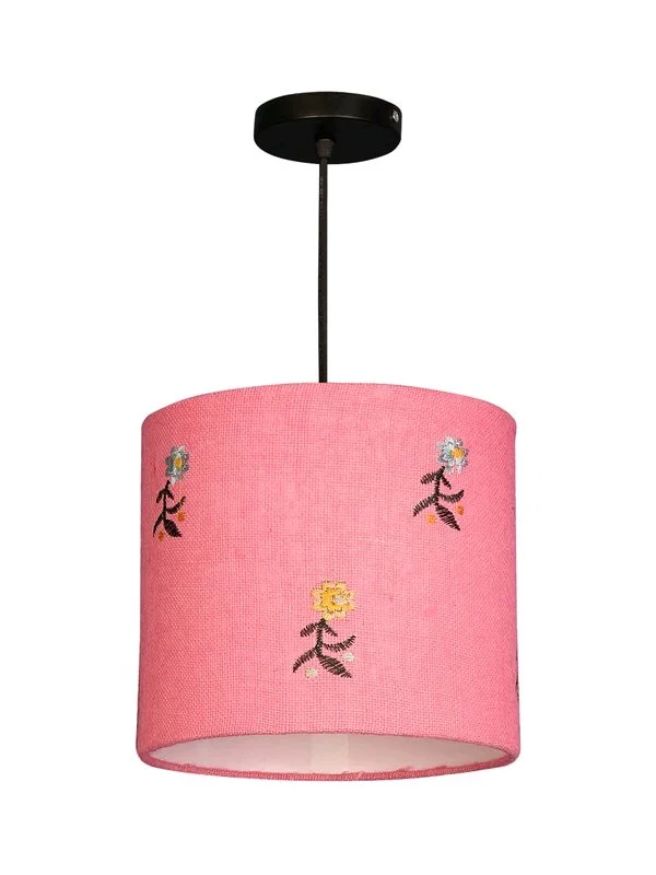Embroided Flowers Hanging Shade