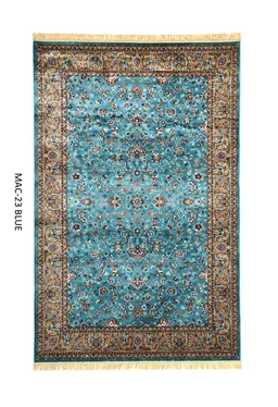 Blue Persian Silk Carpet For Living Room & Bedroom