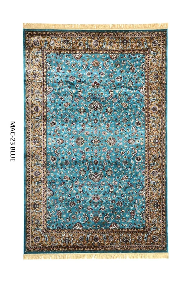 Blue Persian Silk Carpet For Living Room & Bedroom