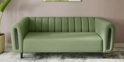 Paramount Fabric 3 Seater Sofa in Green Colour